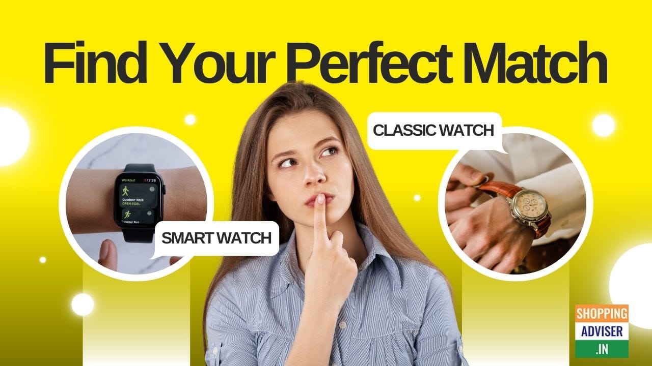 smartwatch and classic watch